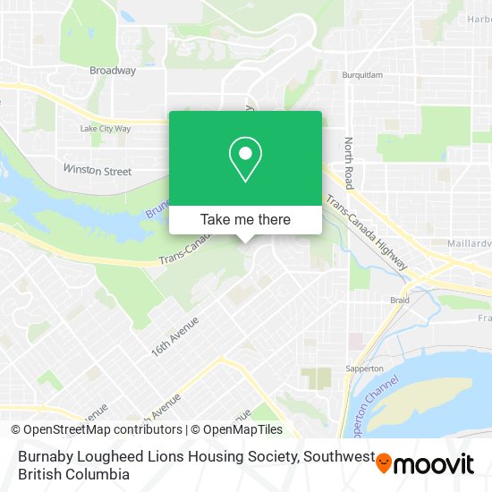 Burnaby Lougheed Lions Housing Society map