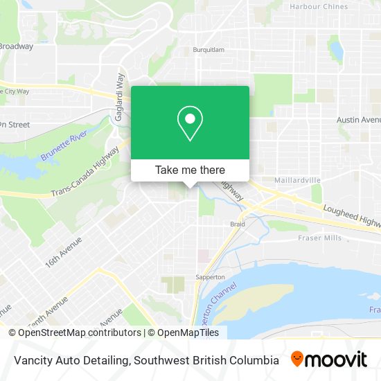 Vancity Auto Detailing map