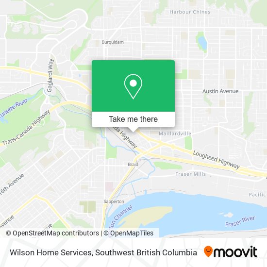 Wilson Home Services map