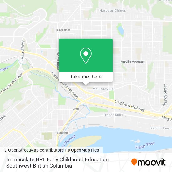 Immaculate HRT Early Childhood Education map