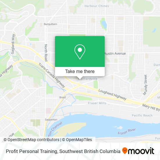 Profit Personal Training map