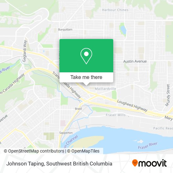 Johnson Taping map