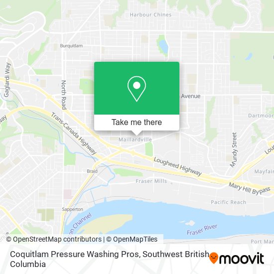 Coquitlam Pressure Washing Pros map