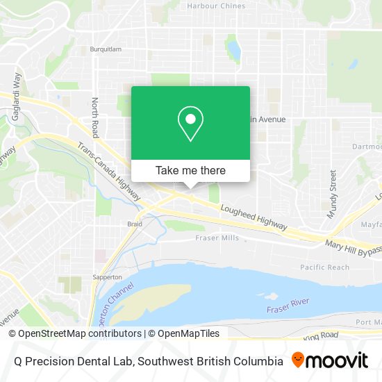 Q Precision Dental Lab map