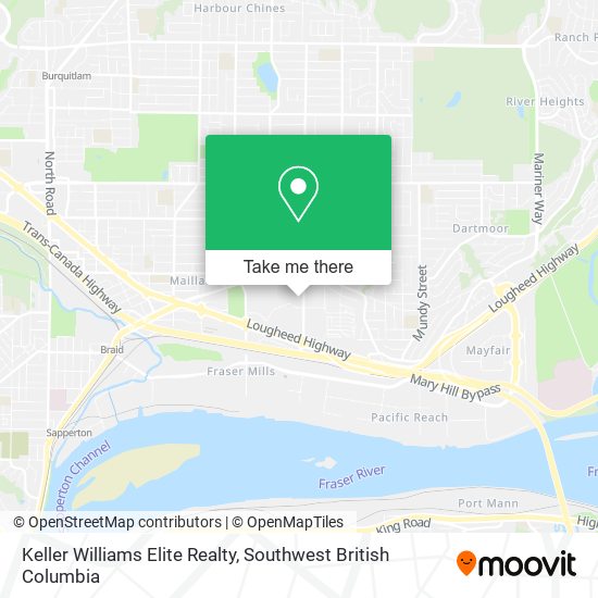 Keller Williams Elite Realty map