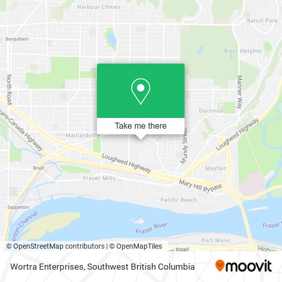 Wortra Enterprises map