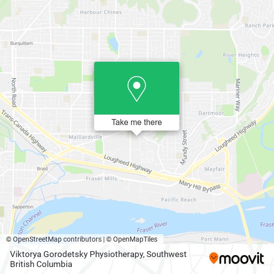 Viktorya Gorodetsky Physiotherapy map