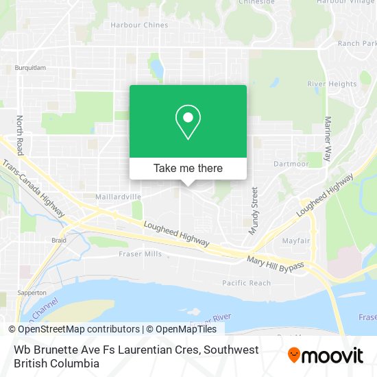 Wb Brunette Ave Fs Laurentian Cres map