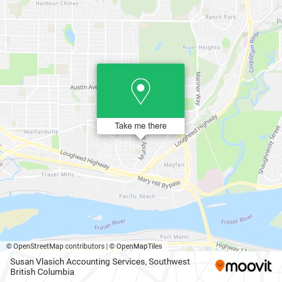 Susan Vlasich Accounting Services map