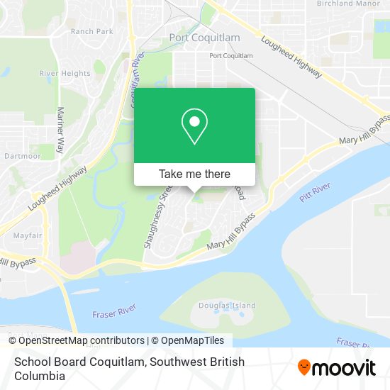 School Board Coquitlam map