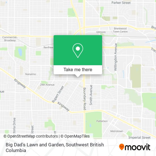 Big Dad's Lawn and Garden map