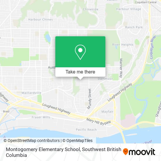 Montogomery Elementary School map