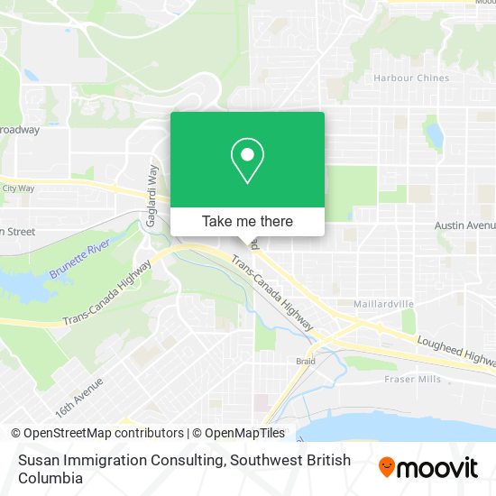 Susan Immigration Consulting map