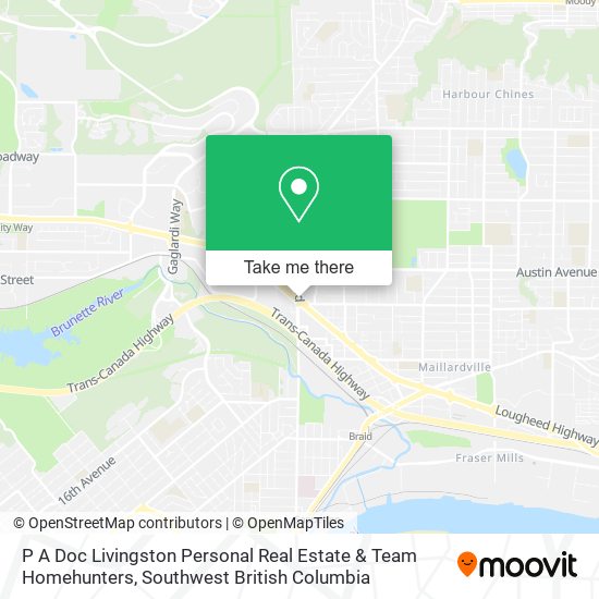 P A Doc Livingston Personal Real Estate & Team Homehunters map