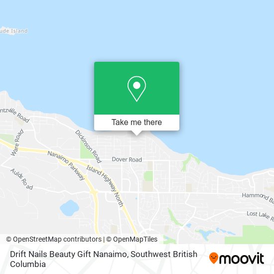 Drift Nails Beauty Gift Nanaimo map