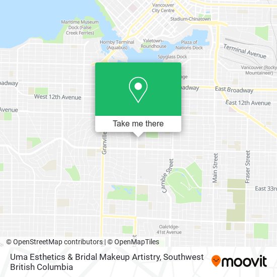 Uma Esthetics & Bridal Makeup Artistry map