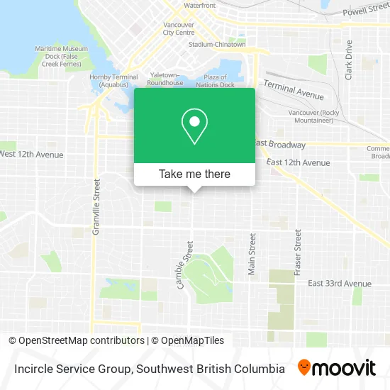 Incircle Service Group map