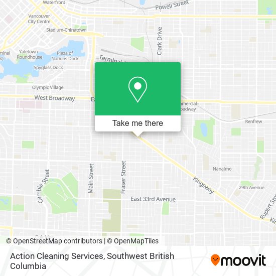 Action Cleaning Services map