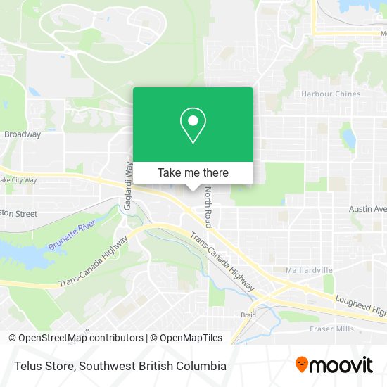 Telus Store map