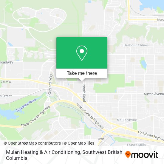 Mulan Heating & Air Conditioning map