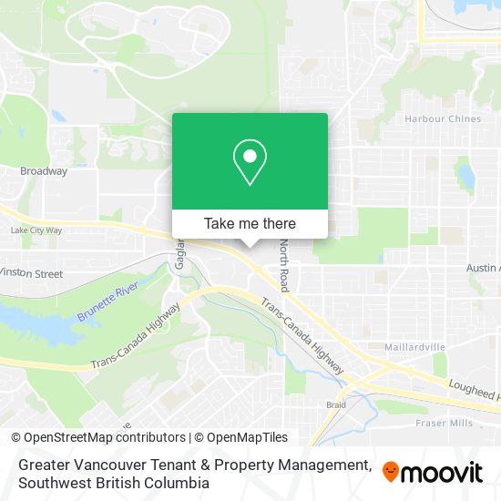 Greater Vancouver Tenant & Property Management map