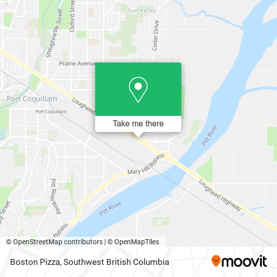 Boston Pizza map