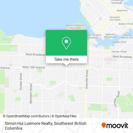 Simon Hui Luxmore Realty map