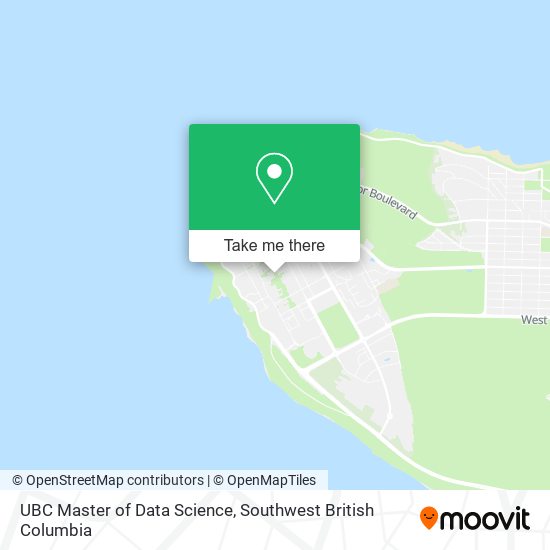 UBC Master of Data Science map