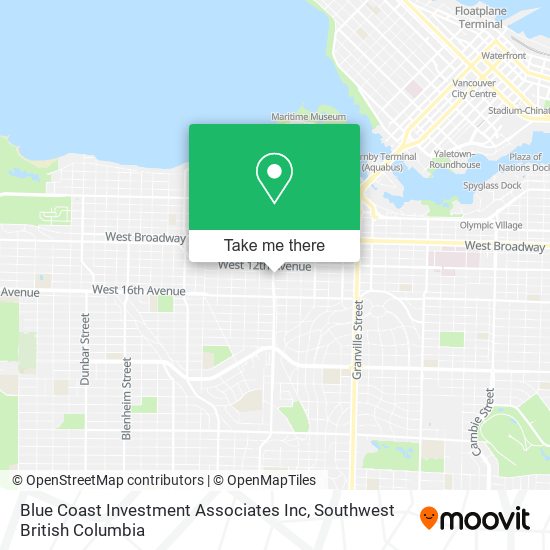 Blue Coast Investment Associates Inc map