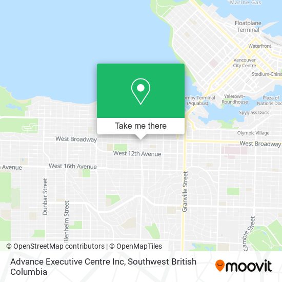 Advance Executive Centre Inc map