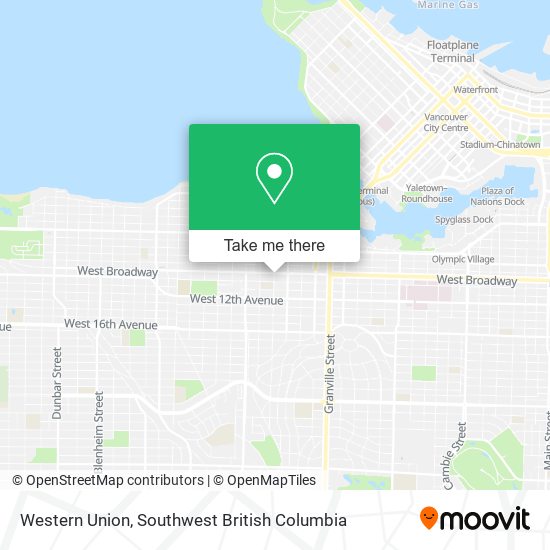 Western Union map