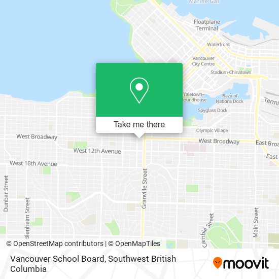 Vancouver School Board map