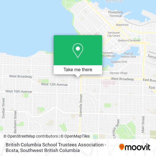 British Columbia School Trustees Association - Bcsta map