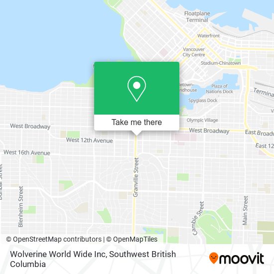 Wolverine World Wide Inc map