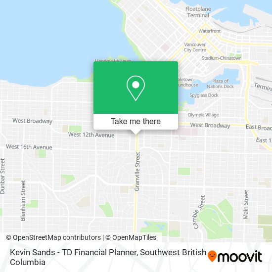 Kevin Sands - TD Financial Planner map