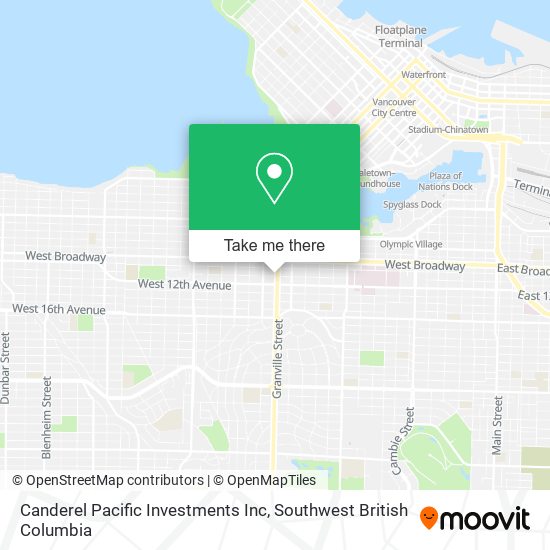 Canderel Pacific Investments Inc map