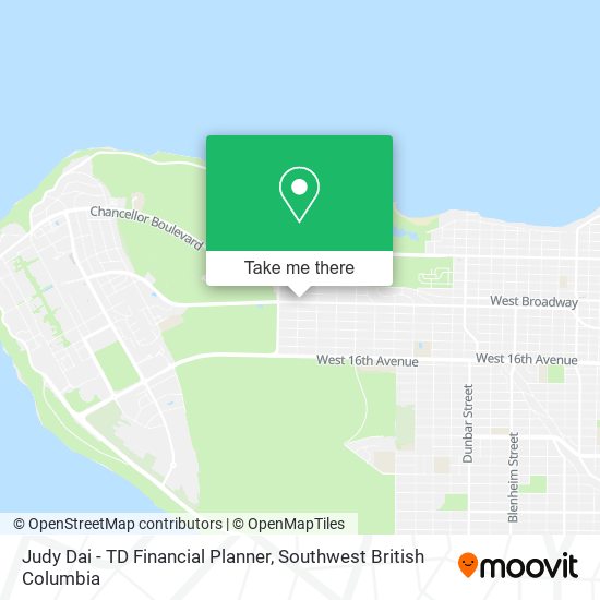 Judy Dai - TD Financial Planner map