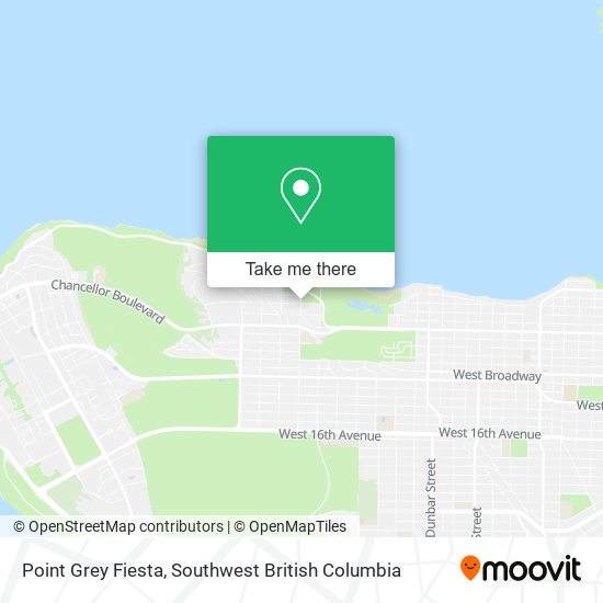 Point Grey Fiesta map