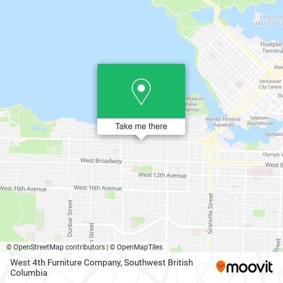 West 4th Furniture Company map
