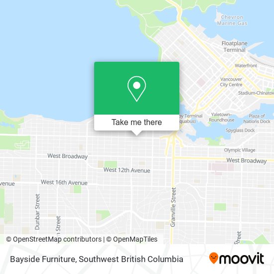 Bayside Furniture map