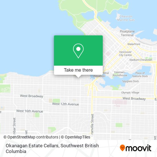 Okanagan Estate Cellars map