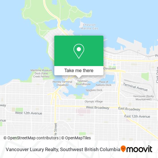 Vancouver Luxury Realty map