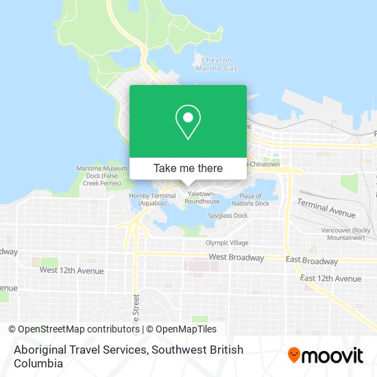 Aboriginal Travel Services map