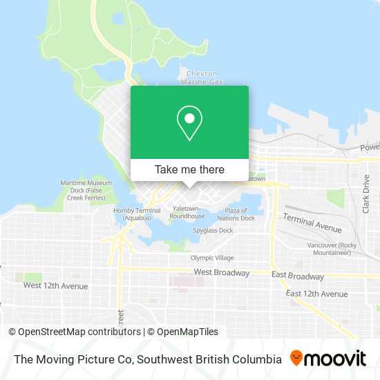 The Moving Picture Co map