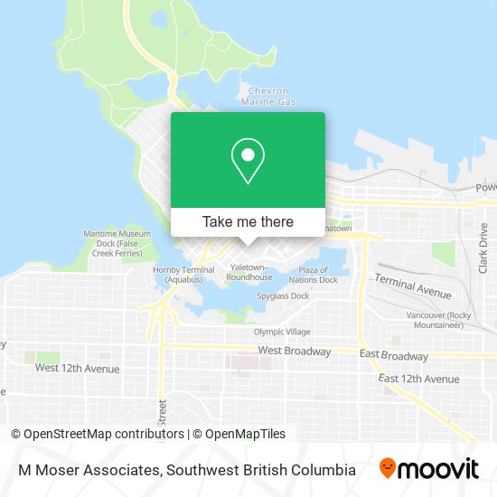 M Moser Associates map
