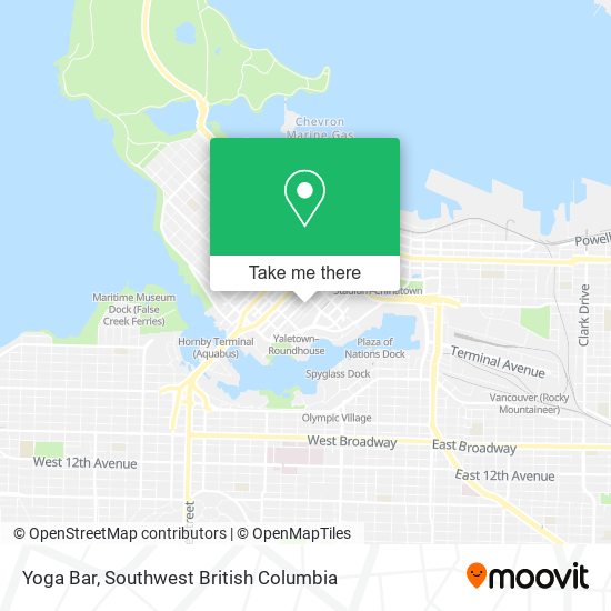 Yoga Bar map
