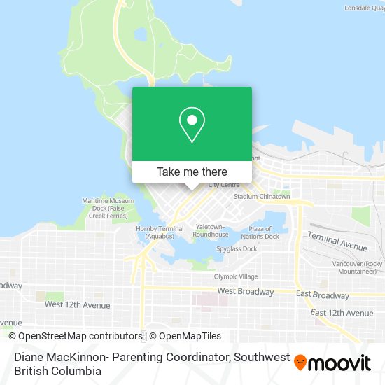 Diane MacKinnon- Parenting Coordinator map