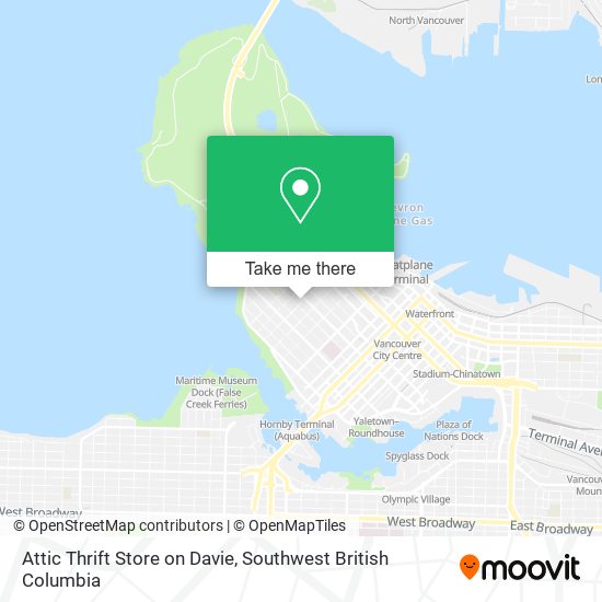 Attic Thrift Store on Davie map