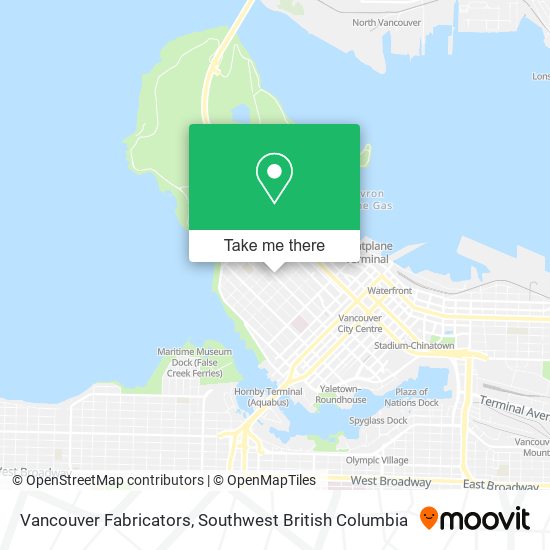 Vancouver Fabricators map