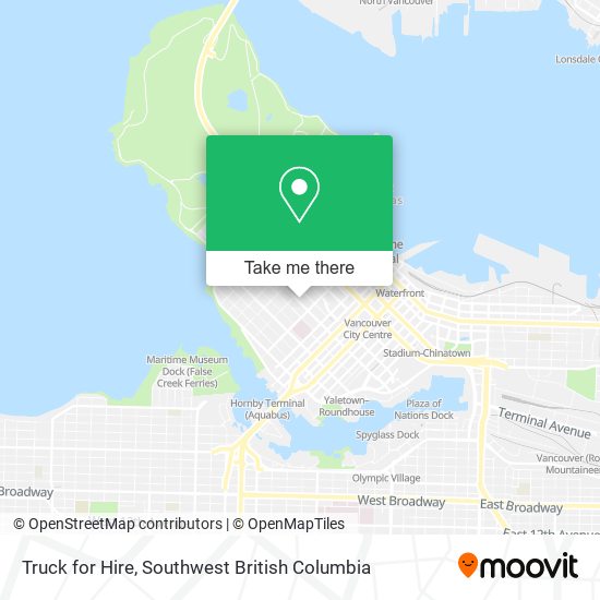 Truck for Hire map